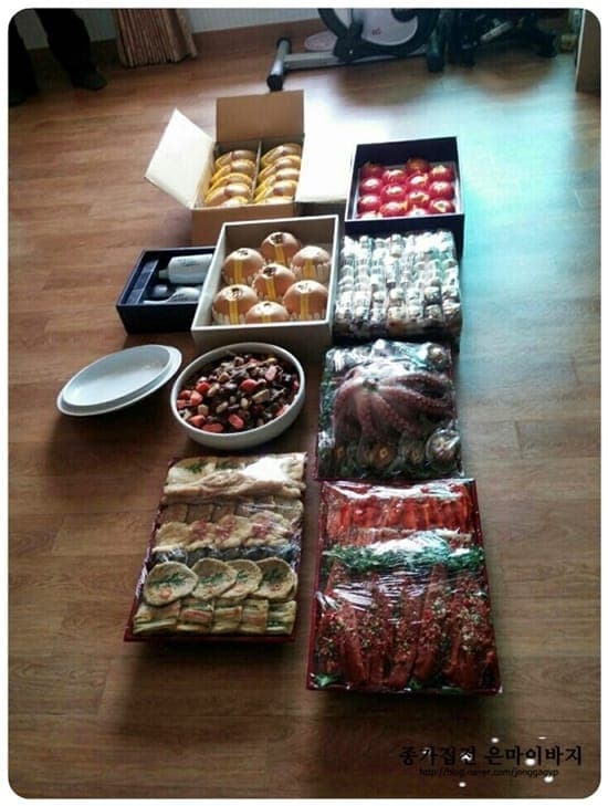 3월 12일 영주로 보내드린 이바지음식