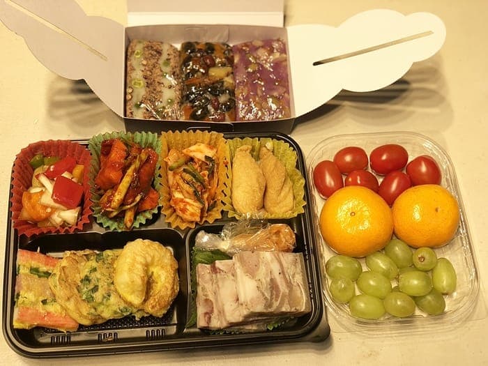 하객버스음식 / 맛은 물로 알찬메뉴 도시락