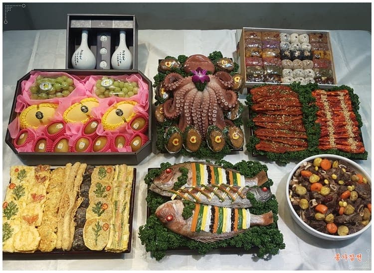 10월 26일 / 하남시 신랑댁으로 전한 배현*신부님 이바지음식