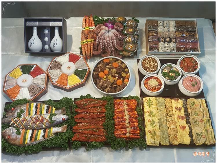1월 30일 / 일산 시댁 친인척 가족분과 함께 나눈 잔칫상