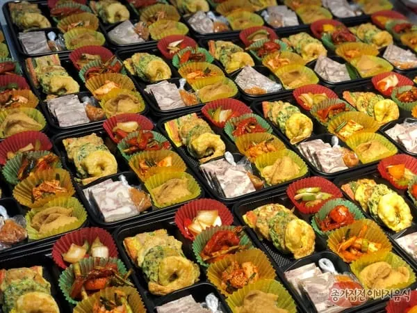 하객도시락, 차량도시락 구성입니다^^